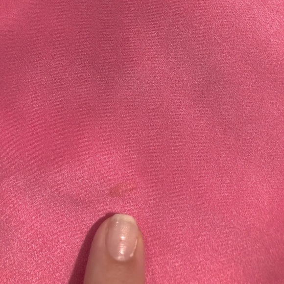 Poleci Vintage Pink Silk beaded skirt size 4 - Picture 6 of 6